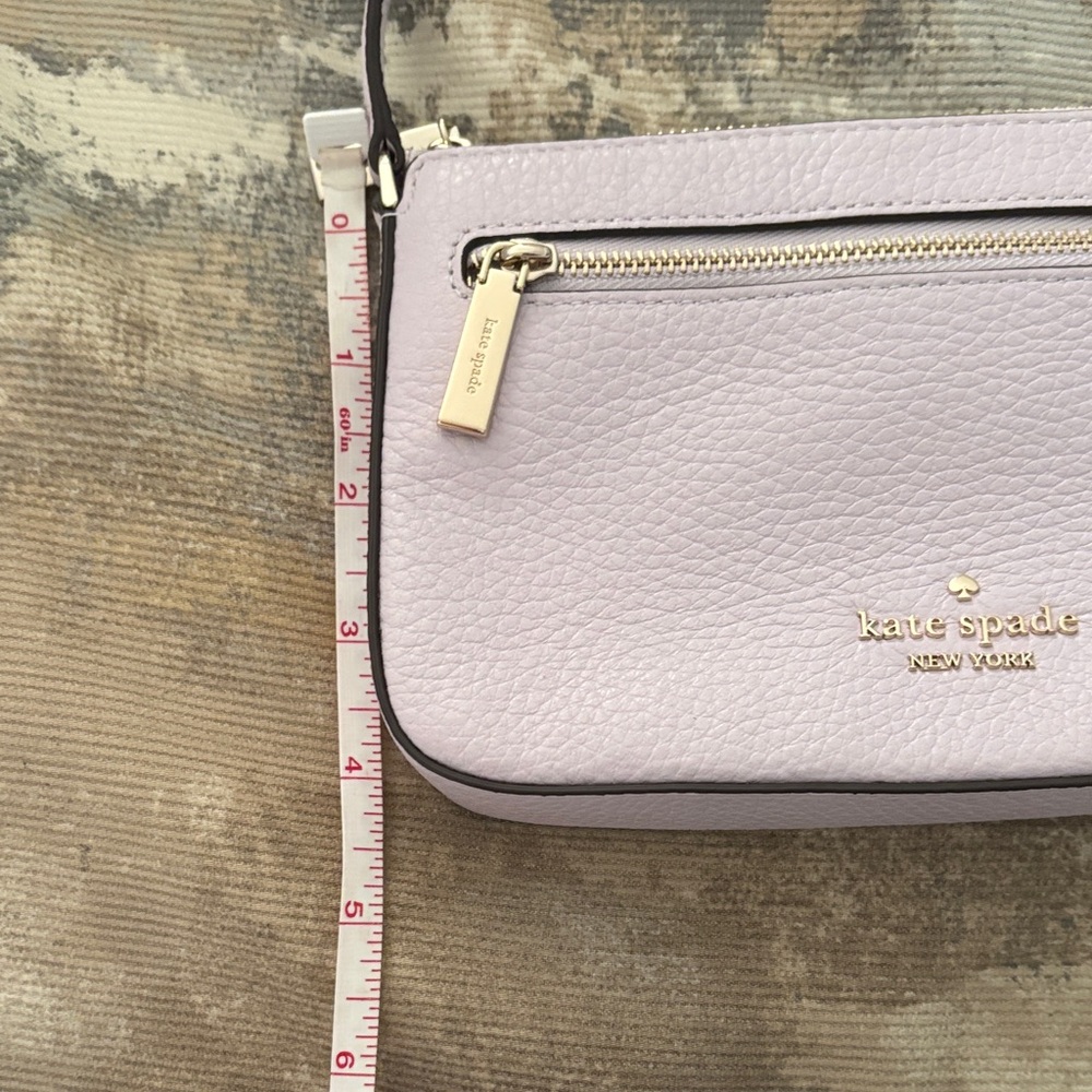 kate spade lavender pebbled leather shoulder bag - Picture 6 of 7
